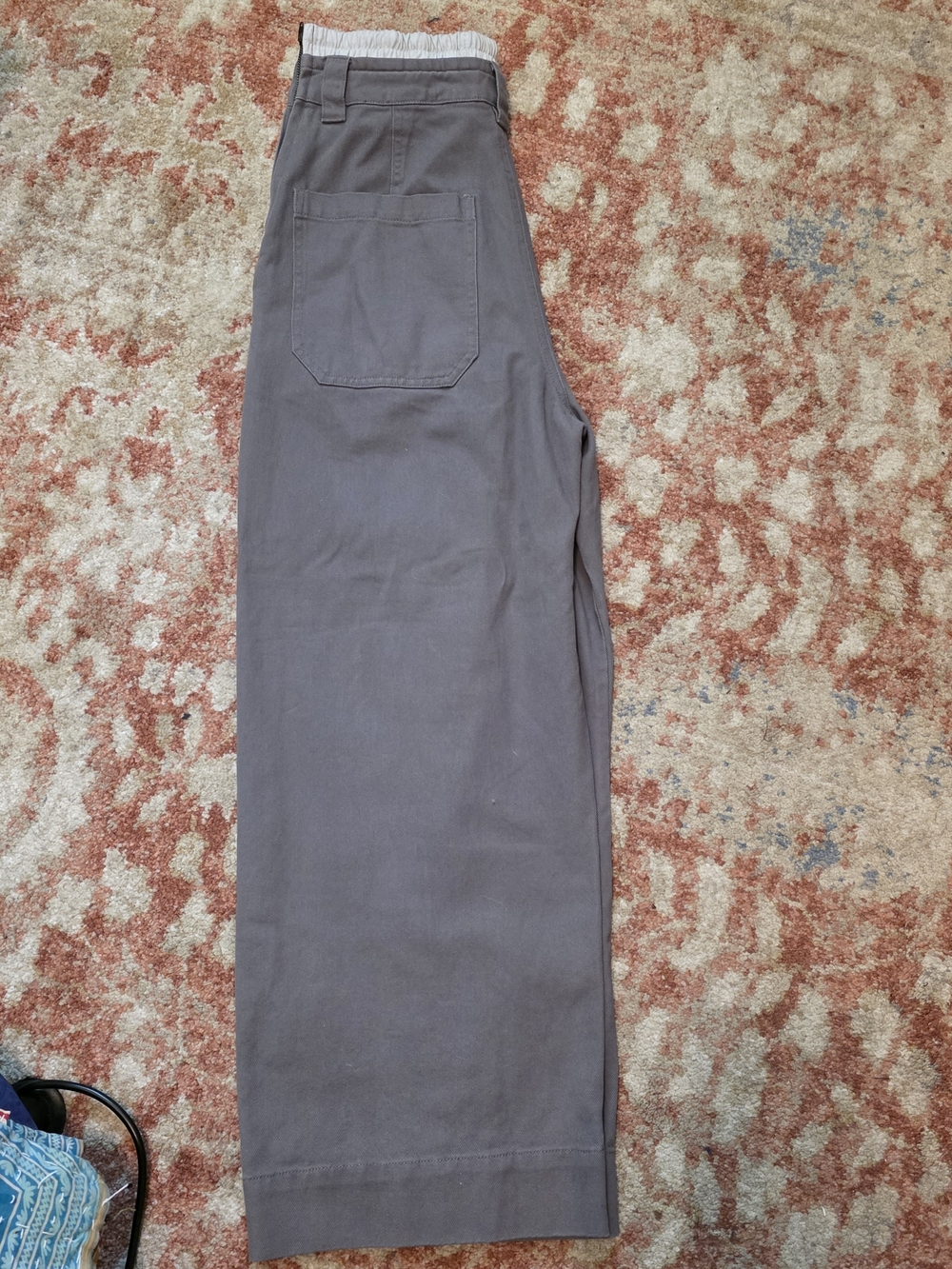 We The Free  Good Sport Trousers Size 4 Gray Wide-Leg Drawstring Trousers. - Picture 5 of 7